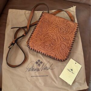 Patricia Nash Tan Leather Crossbody Bag